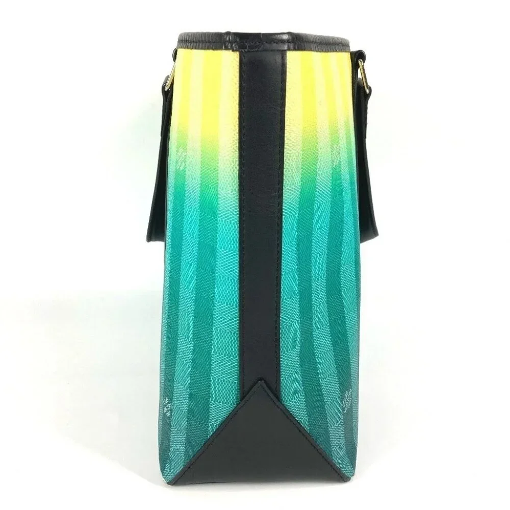 LOUIS VUITTON M59919 damier stripe Weekend Tote PM Hand Bag Tote Bag - Picture 8 of 16